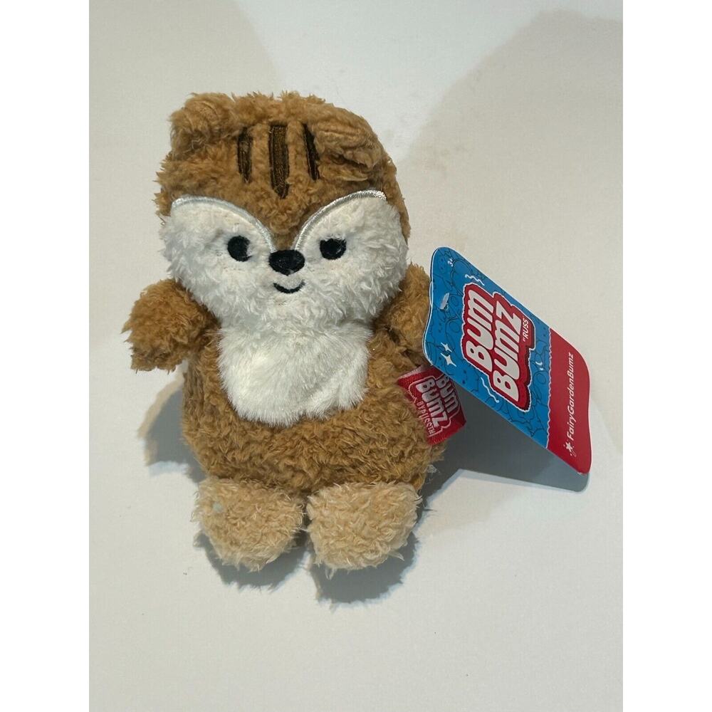BumBumz Caramel Chipmunk 4.5" MINI Plush NEW 2025 FairyGardenBumz